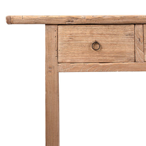 Two Drawer Chinese Farmhouse Console Table  - 19th Century