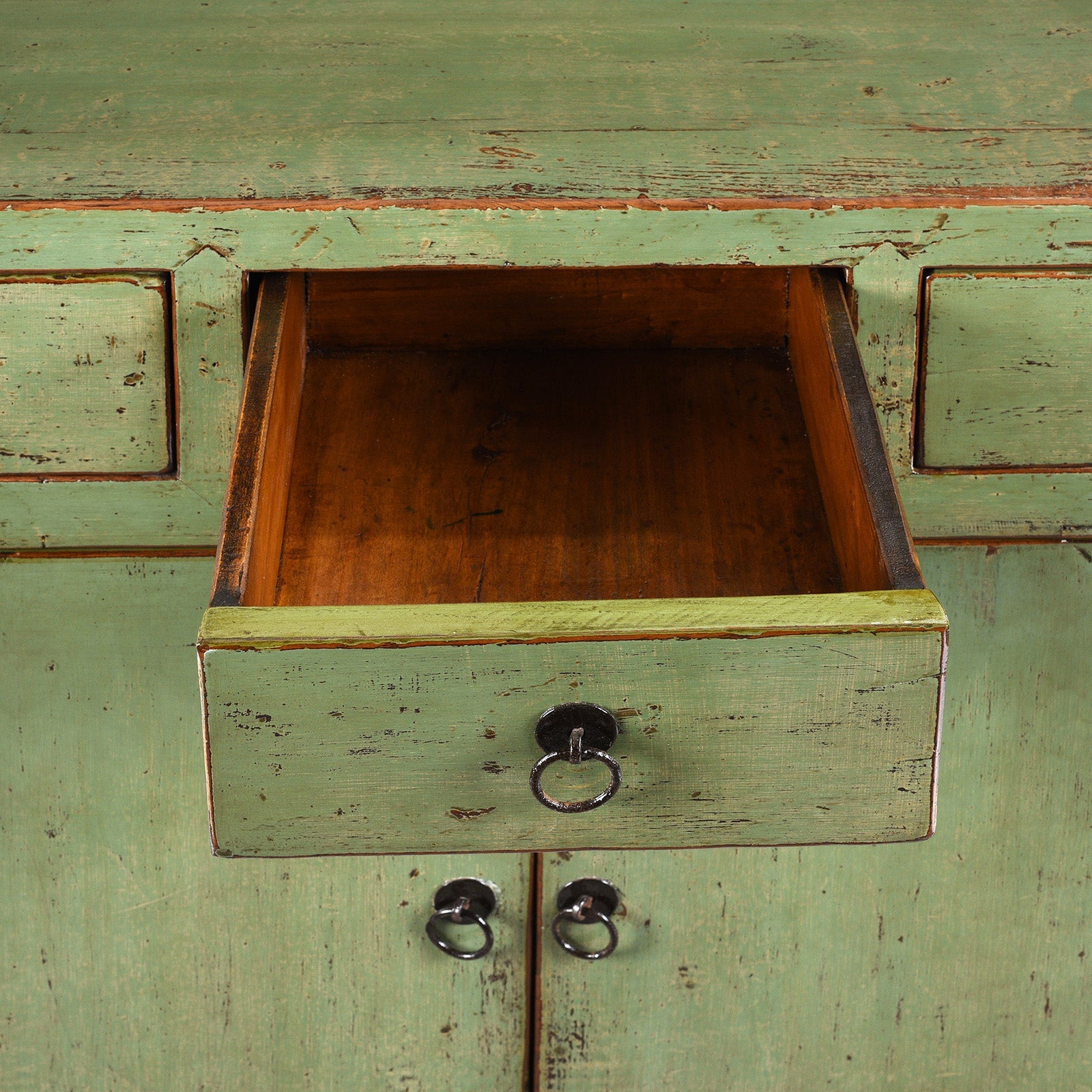 Green Lacquer 2 Door Sideboard