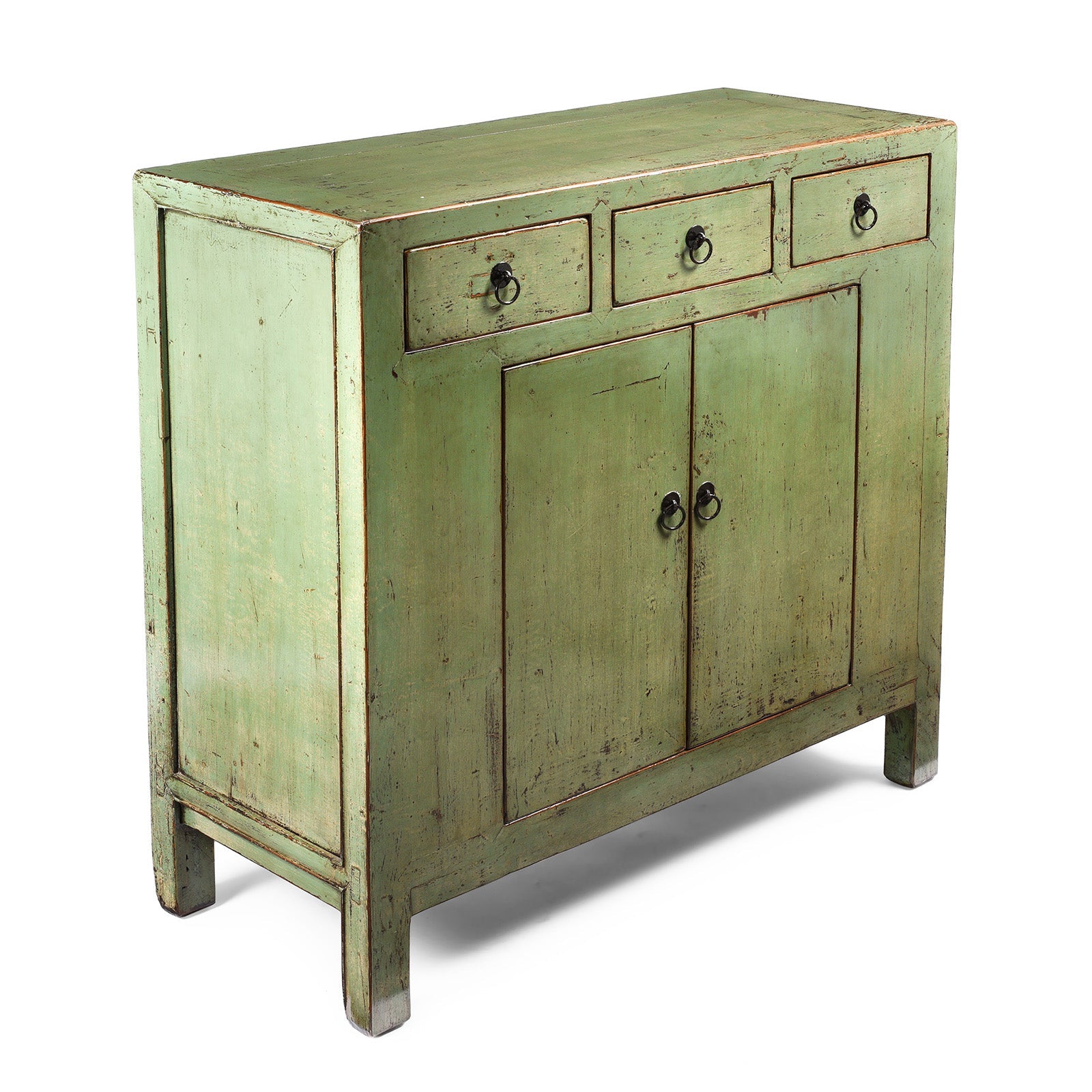Green Lacquer 2 Door Sideboard