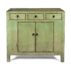 Green Lacquer 2 Door Sideboard