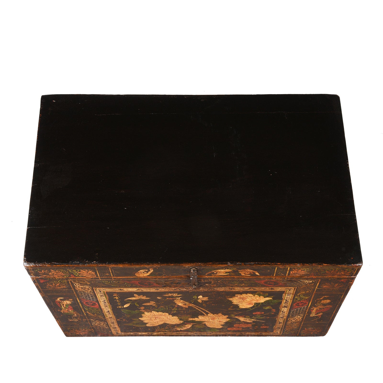 Painted Opera Chest From Shanxi - 19th Century
