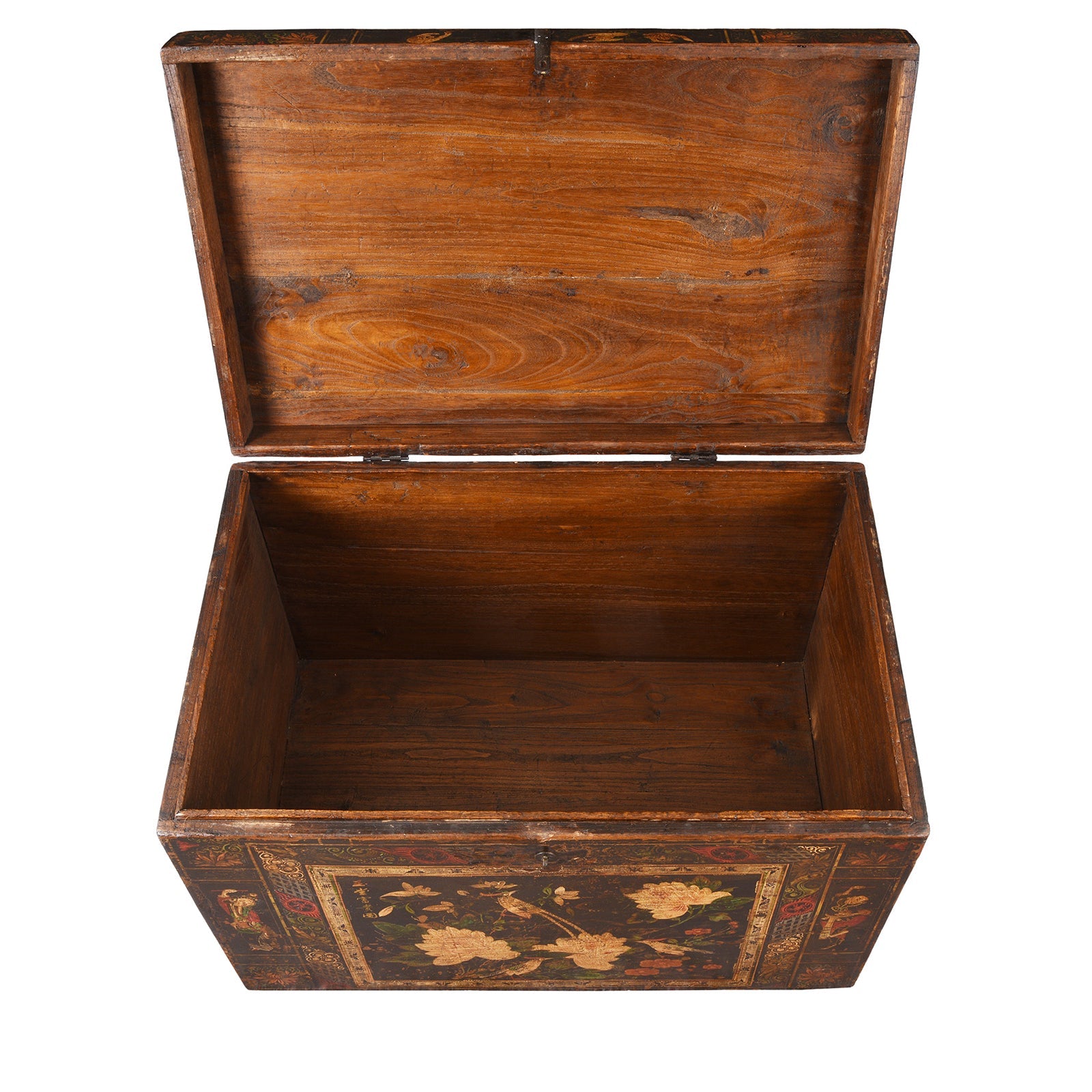 Painted Opera Chest From Shanxi - 19th Century