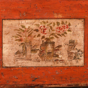 Painted Gansu Side Cabinet - Late 19th Century