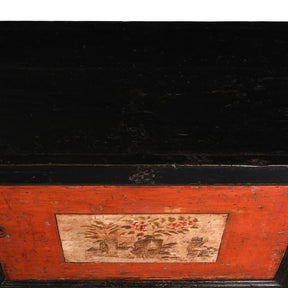 Painted Gansu Side Cabinet - Late 19th Century