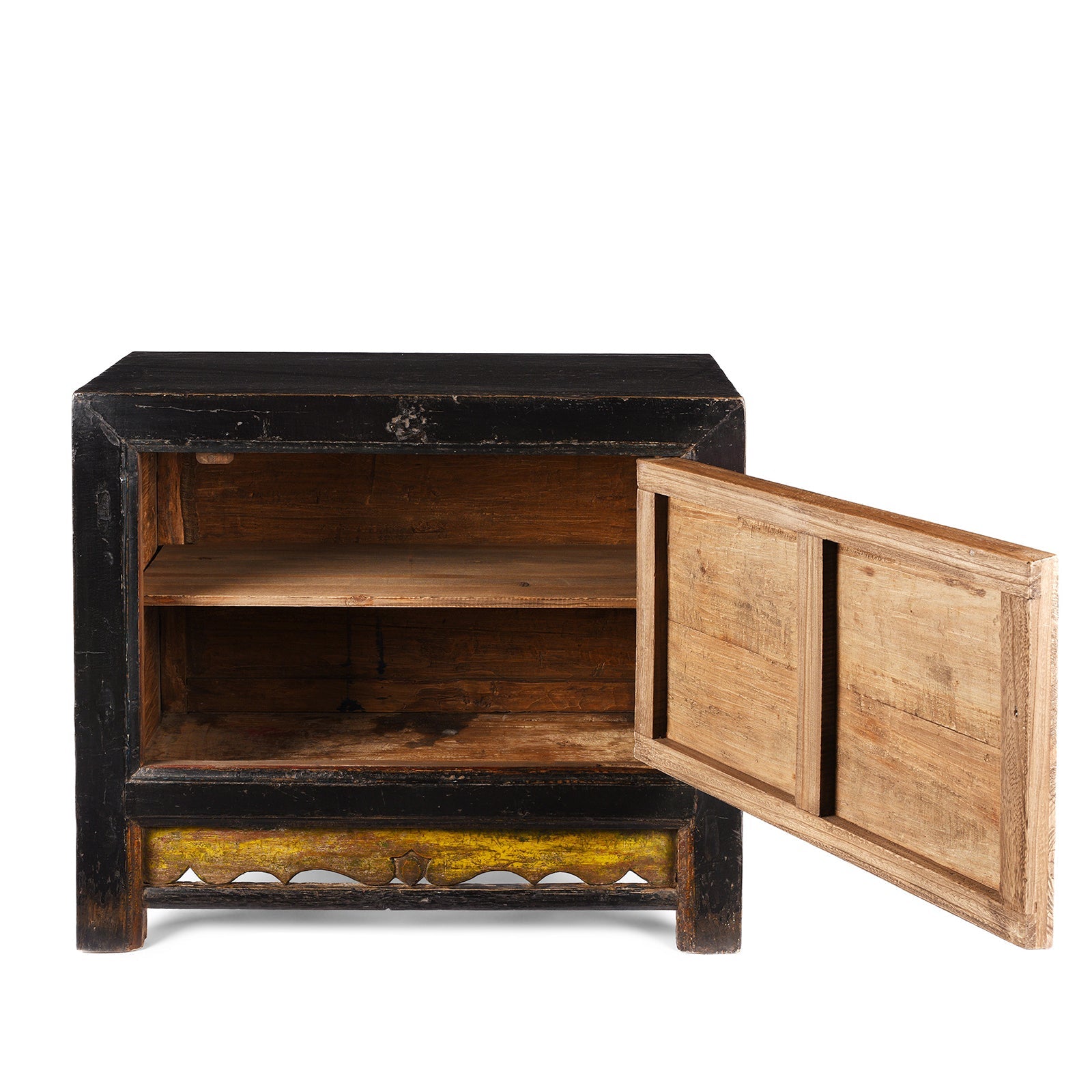 Painted Gansu Side Cabinet - Late 19th Century