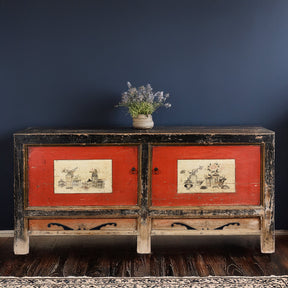 Painted Gansu Sideboard - 19th Century