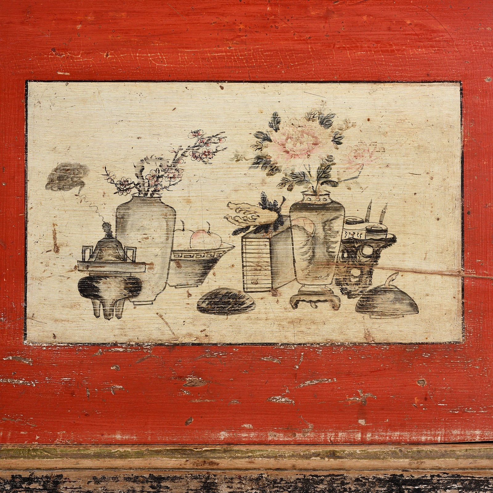 Painted Gansu Sideboard - 19th Century