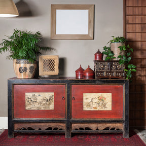 Painted Gansu Sideboard - 19th Century