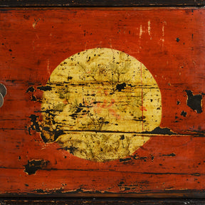 3 Door Painted Shanxi Sideboard - Ca 1920