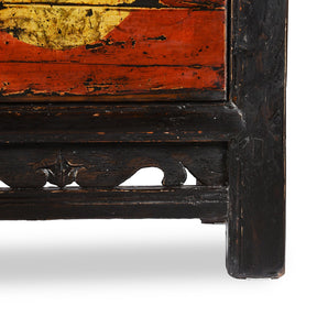 3 Door Painted Shanxi Sideboard - Ca 1920