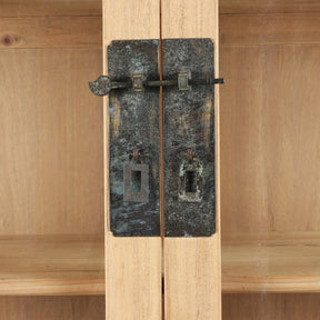 Bleached Elm Display Cabinet