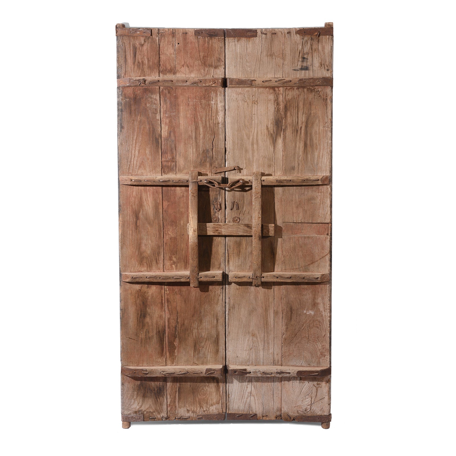 Bleached Elm Doors From Shanxi - 19th Century