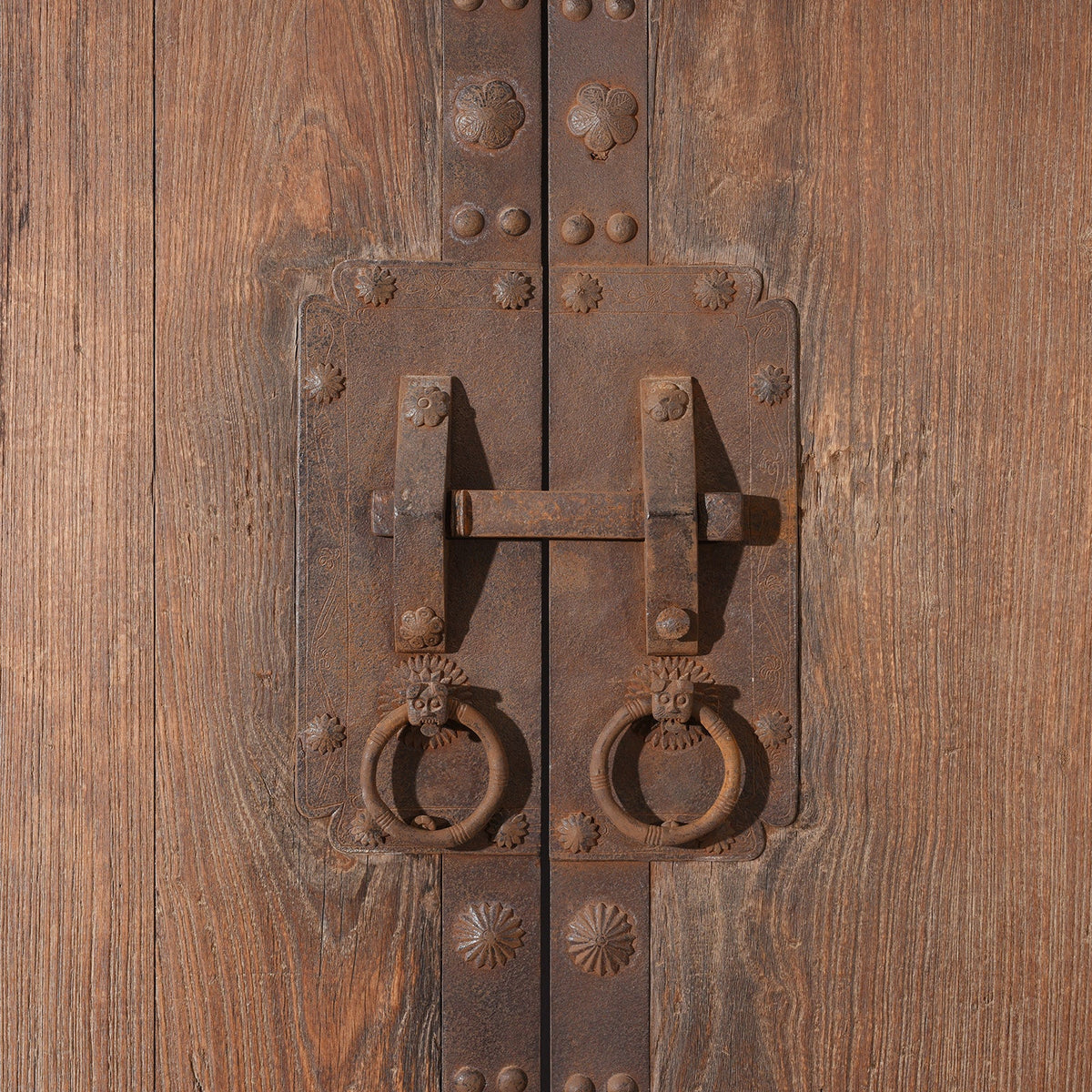 Bleached Elm Doors From Shanxi - 19th Century