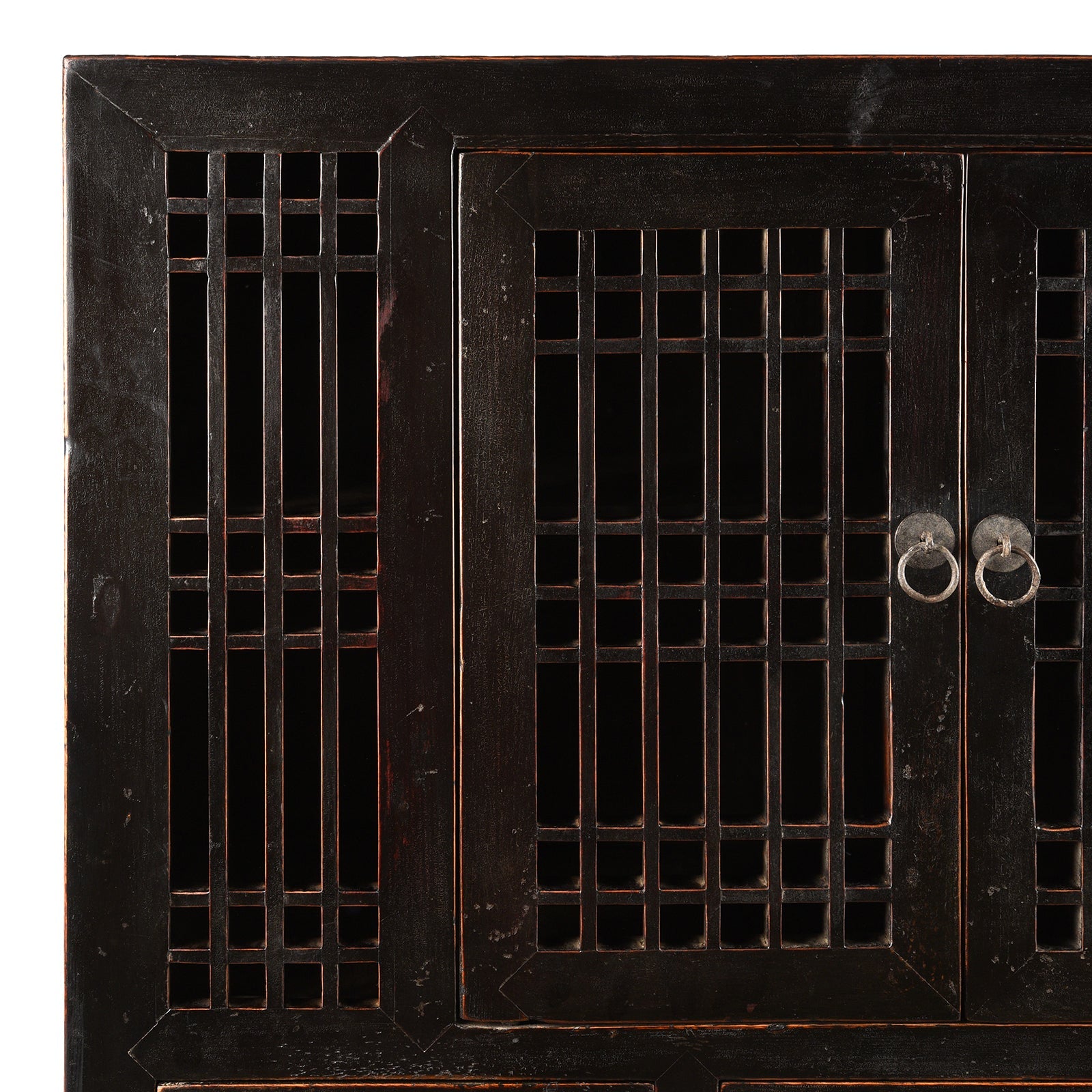 Black Lacquer Kitchen Cabinet From Tianjin - 19th Century