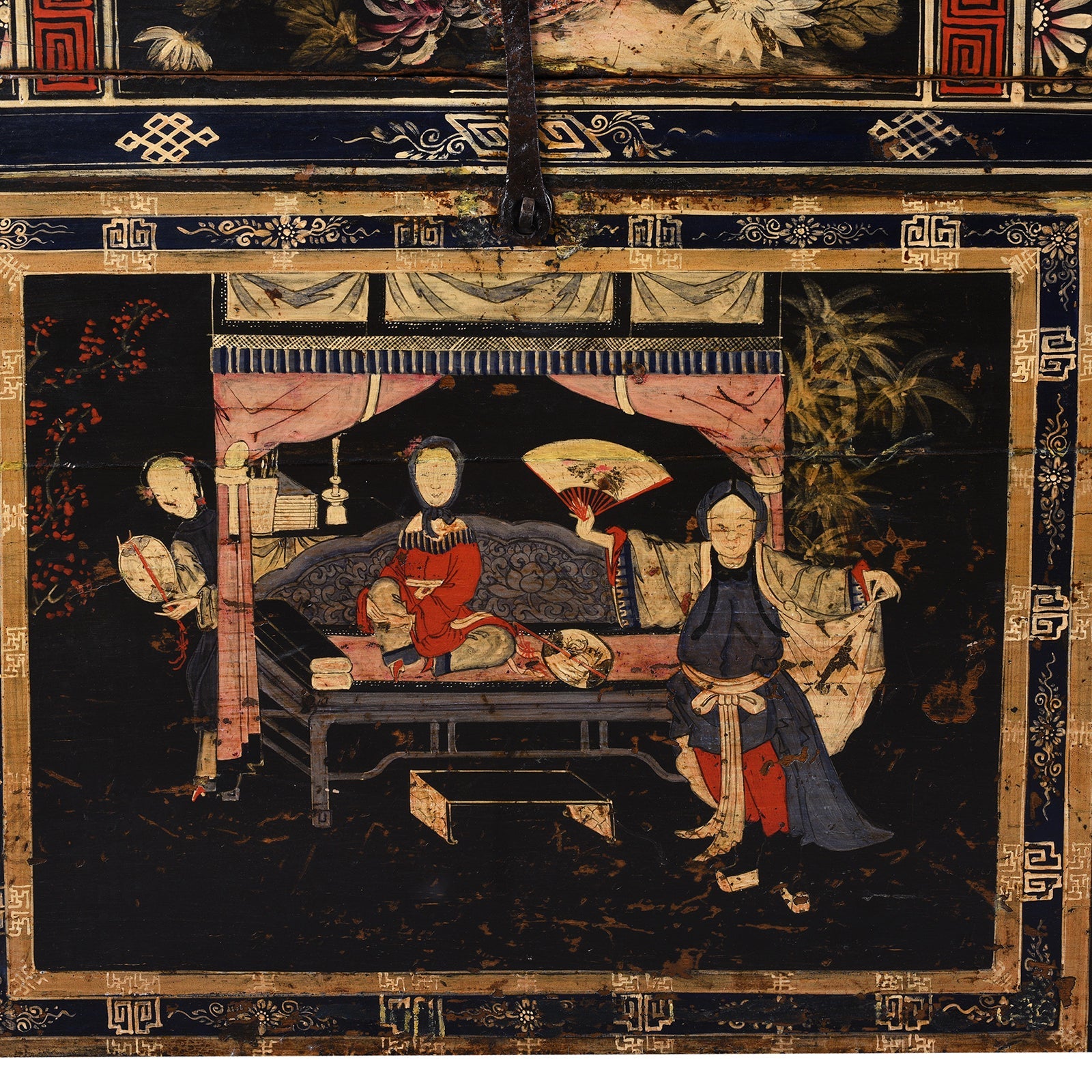 Painted Opera Chest From Shanxi - 19th Century