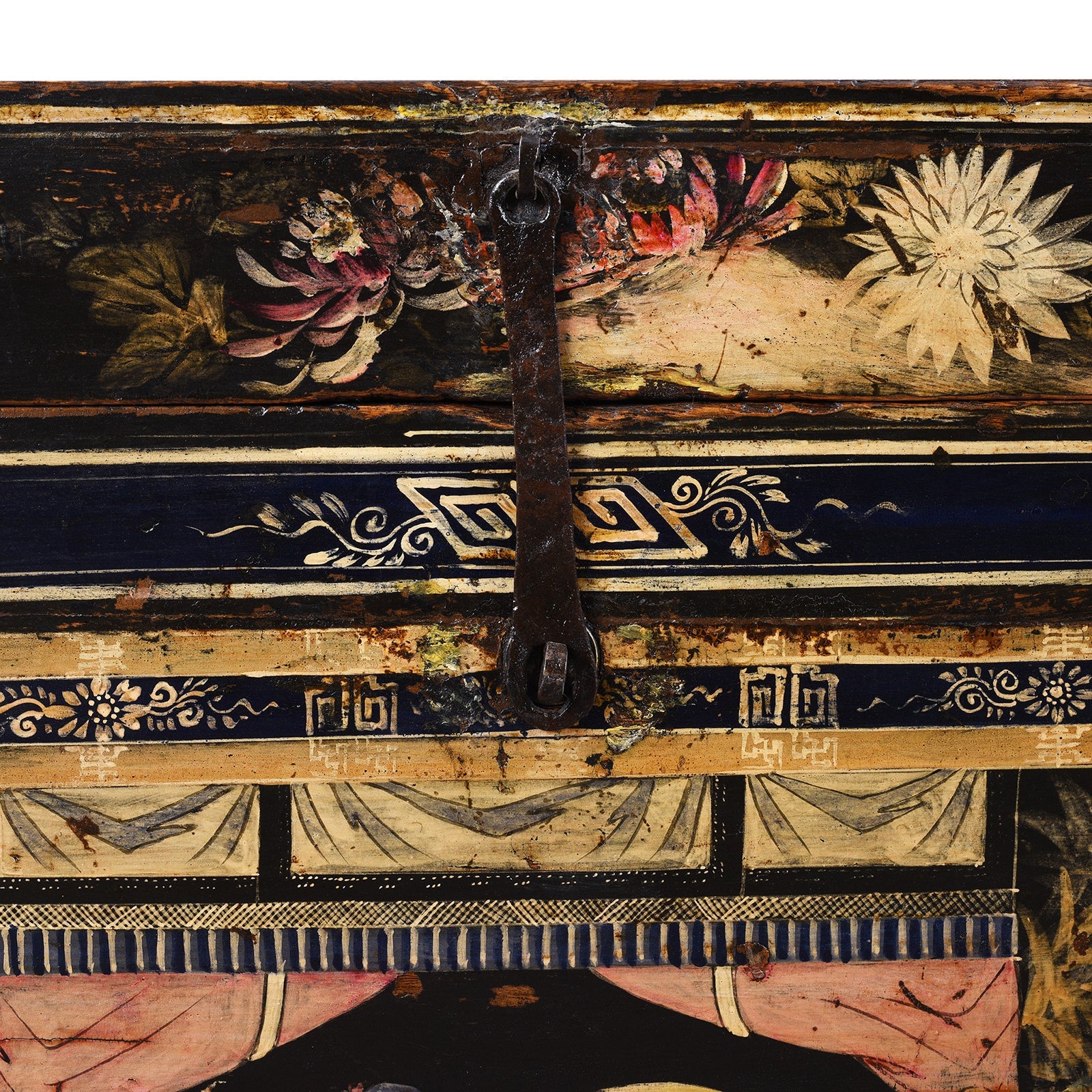 Painted Opera Chest From Shanxi - 19th Century