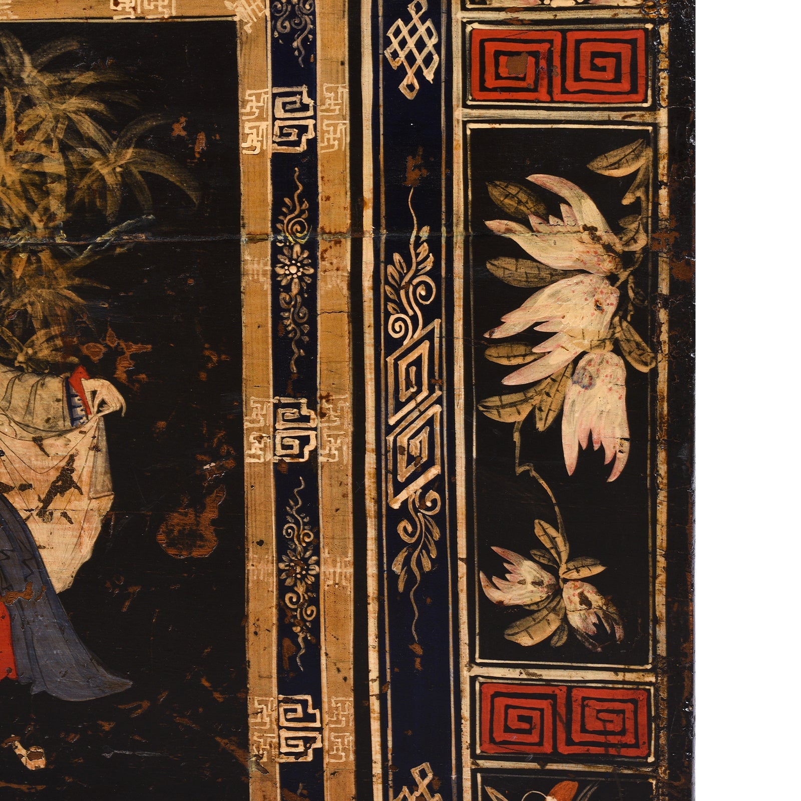 Painted Opera Chest From Shanxi - 19th Century