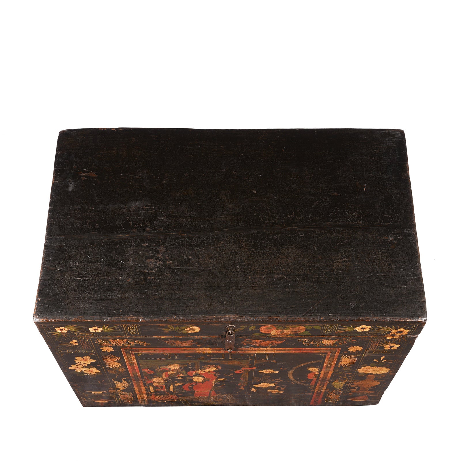 Painted Opera Chest From Shanxi - 19th Century