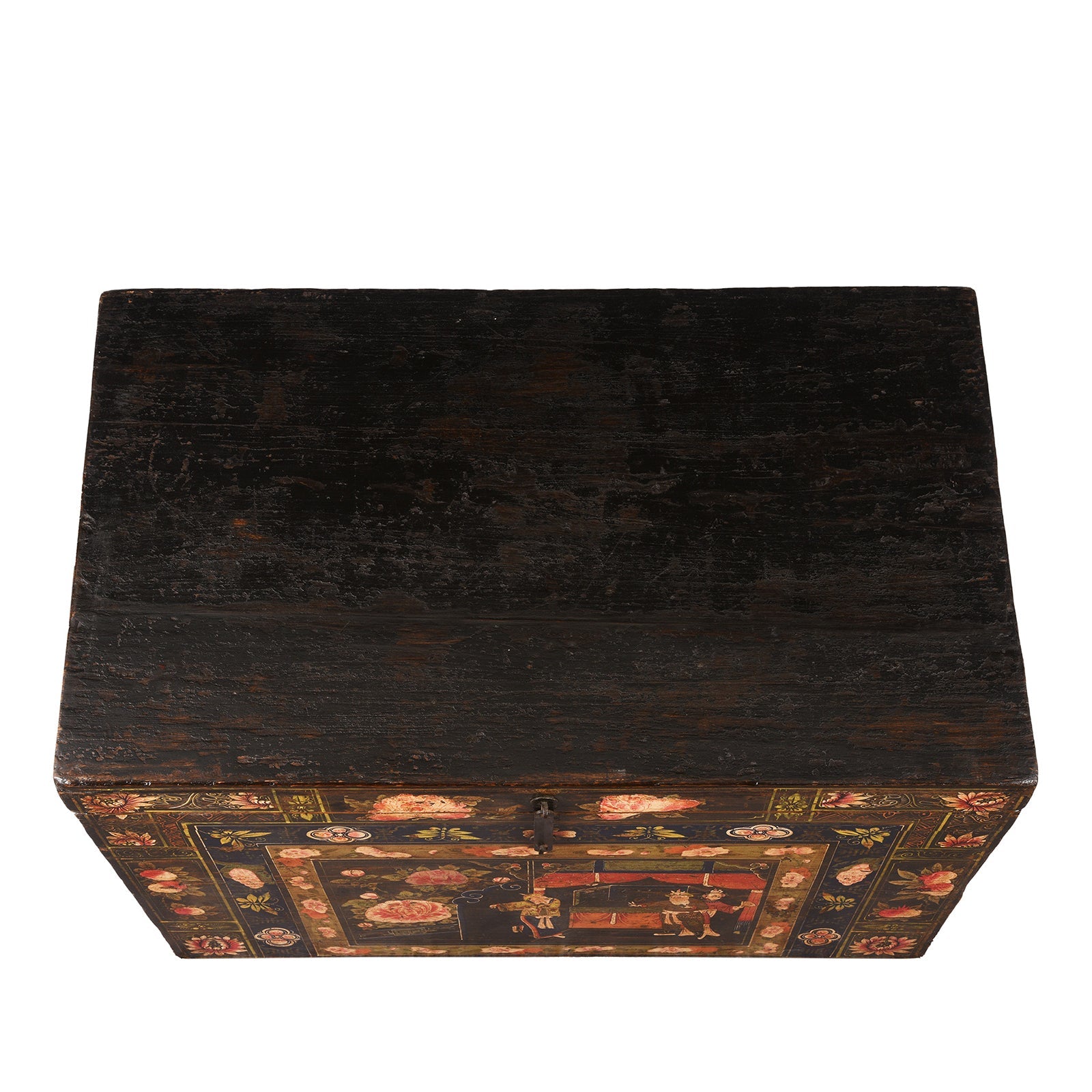 Painted Opera Chest From Shanxi - 19th Century