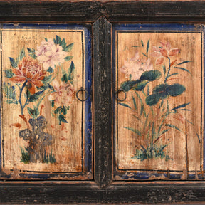 Painted Kang Cabinet From Mongolia - 19th Century