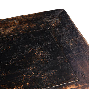 Black Lacquer Console Table From Shanxi - 19th Century