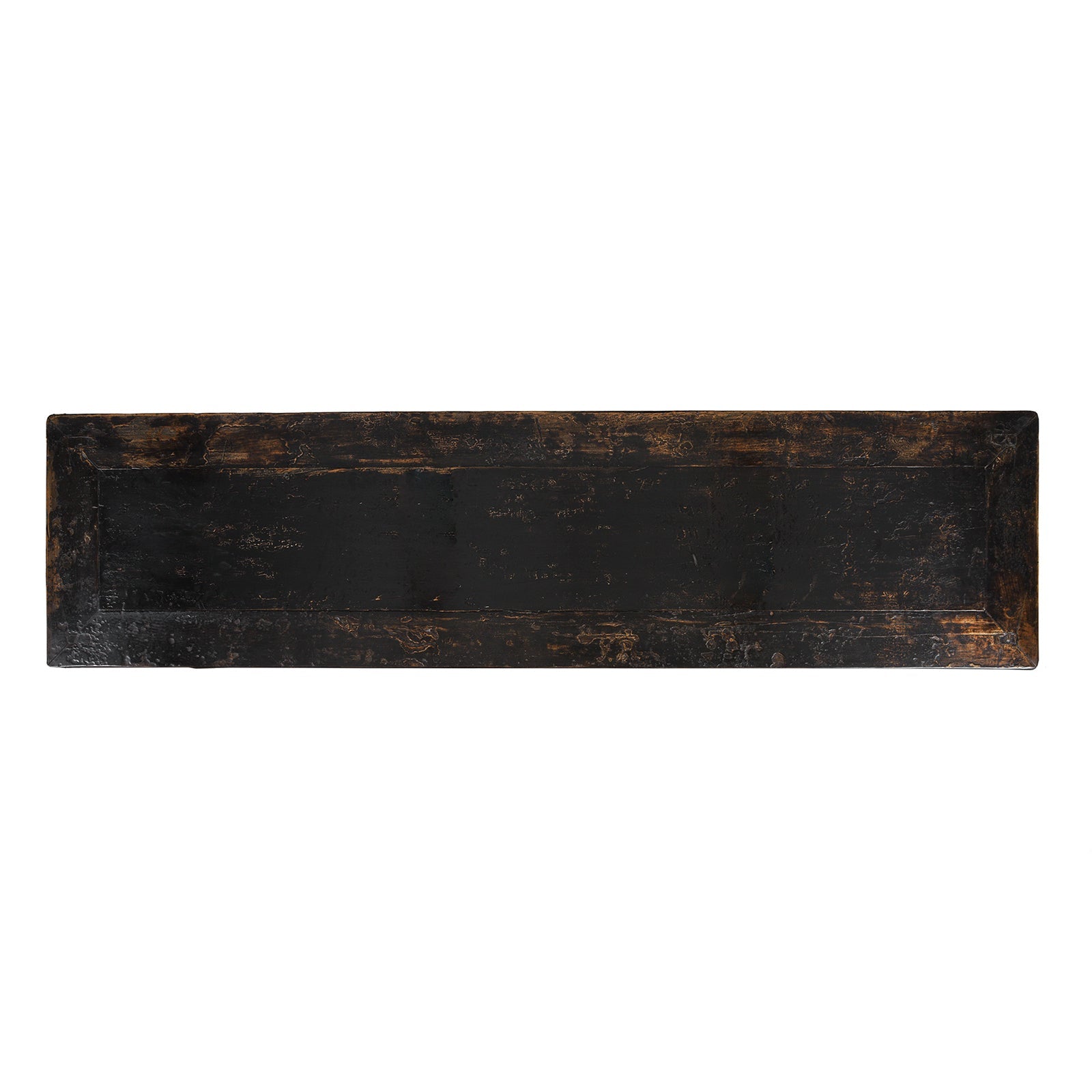 Black Lacquer Console Table From Shanxi - 19th Century