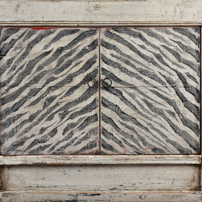 Zebra Print Side Cabinet