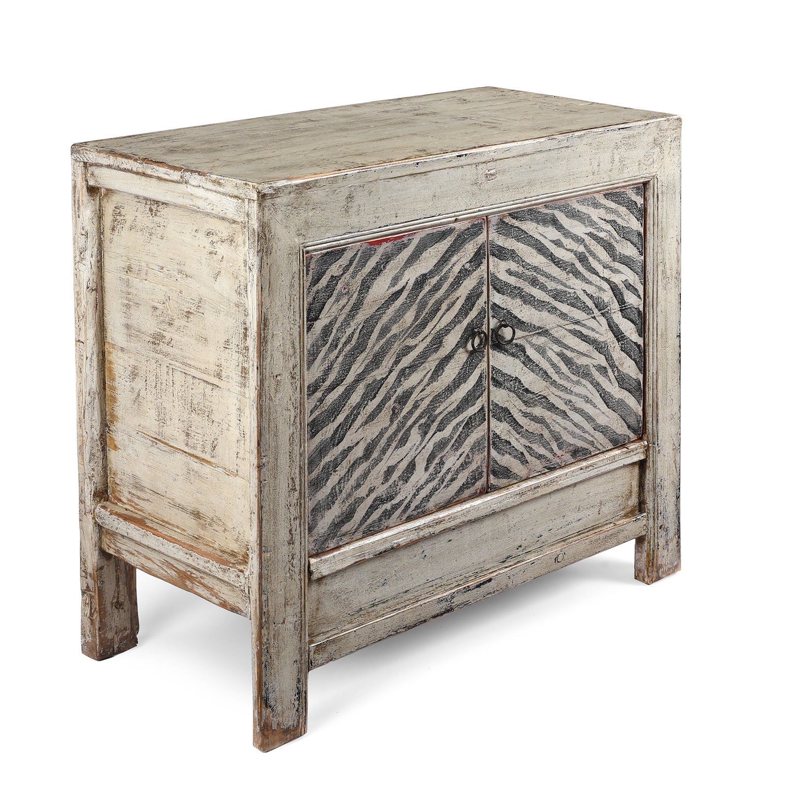 Zebra Print Side Cabinet