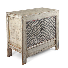 Zebra Print Side Cabinet