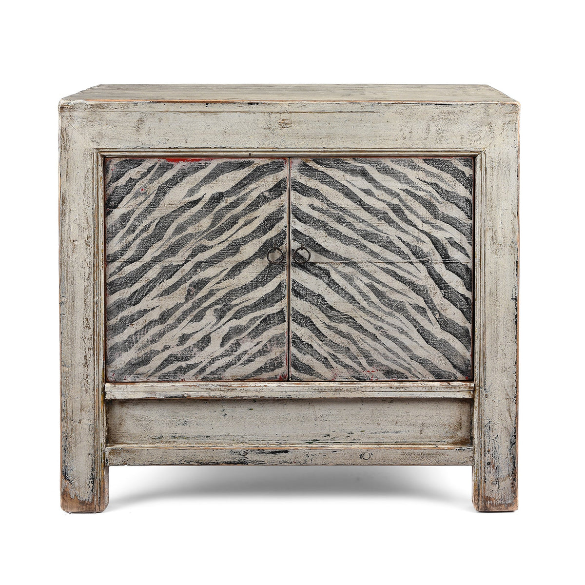 Zebra Print Side Cabinet