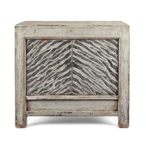 Zebra Print Side Cabinet