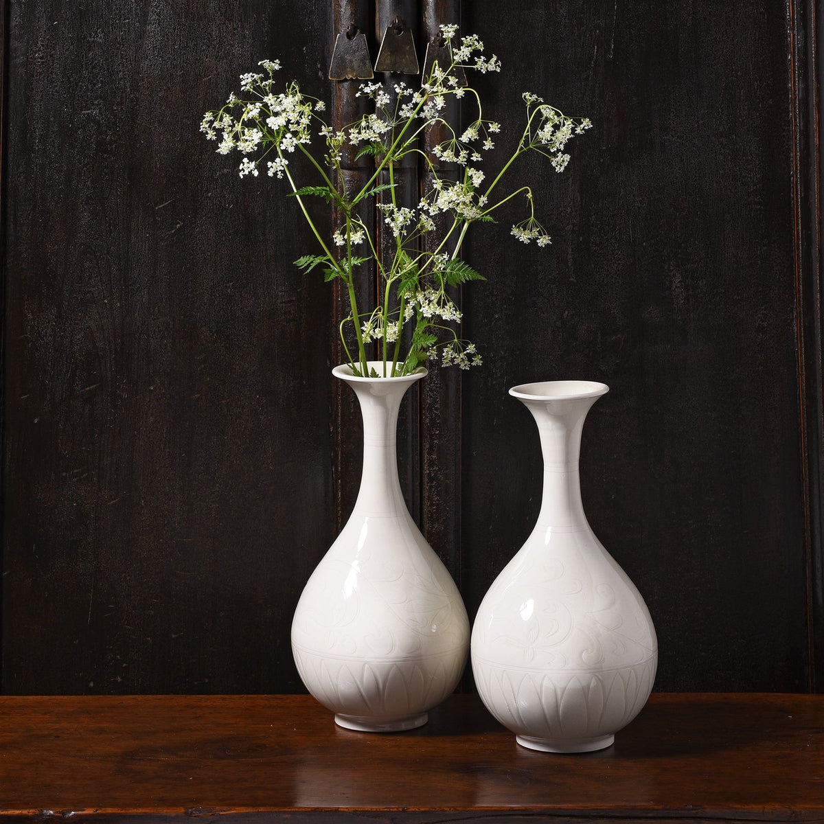 White Porcelain Song Dynasty Style Yuhuchunping Vase