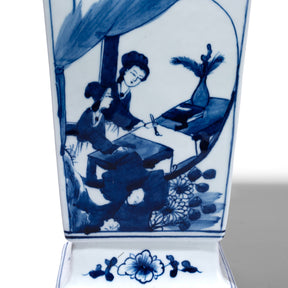 Blue & White Porcelain Squared Vase - Women