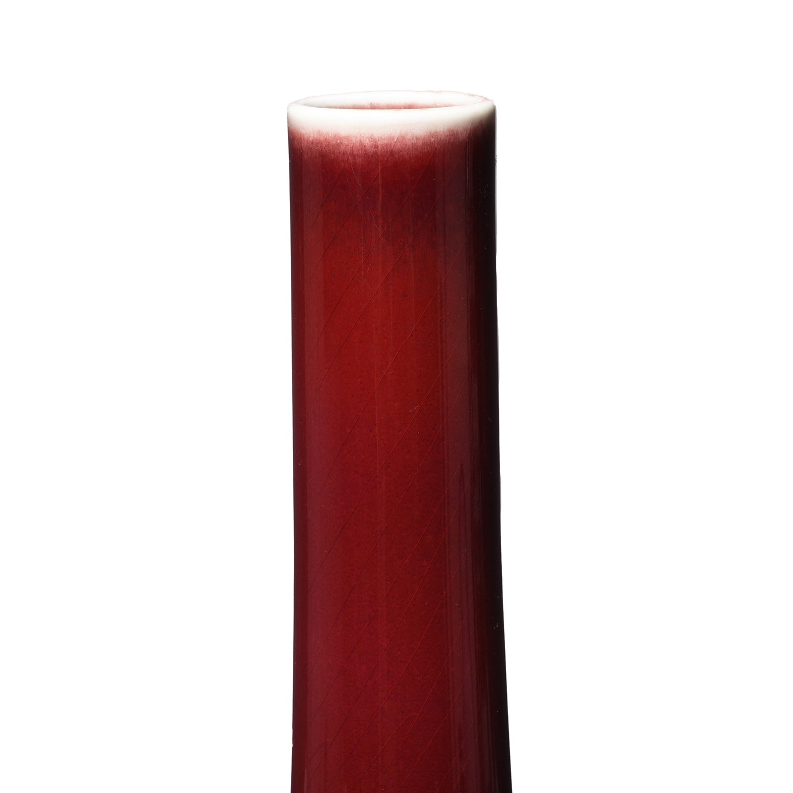 Sang De Boeuf Glaze Porcelain Slender Neck Vase