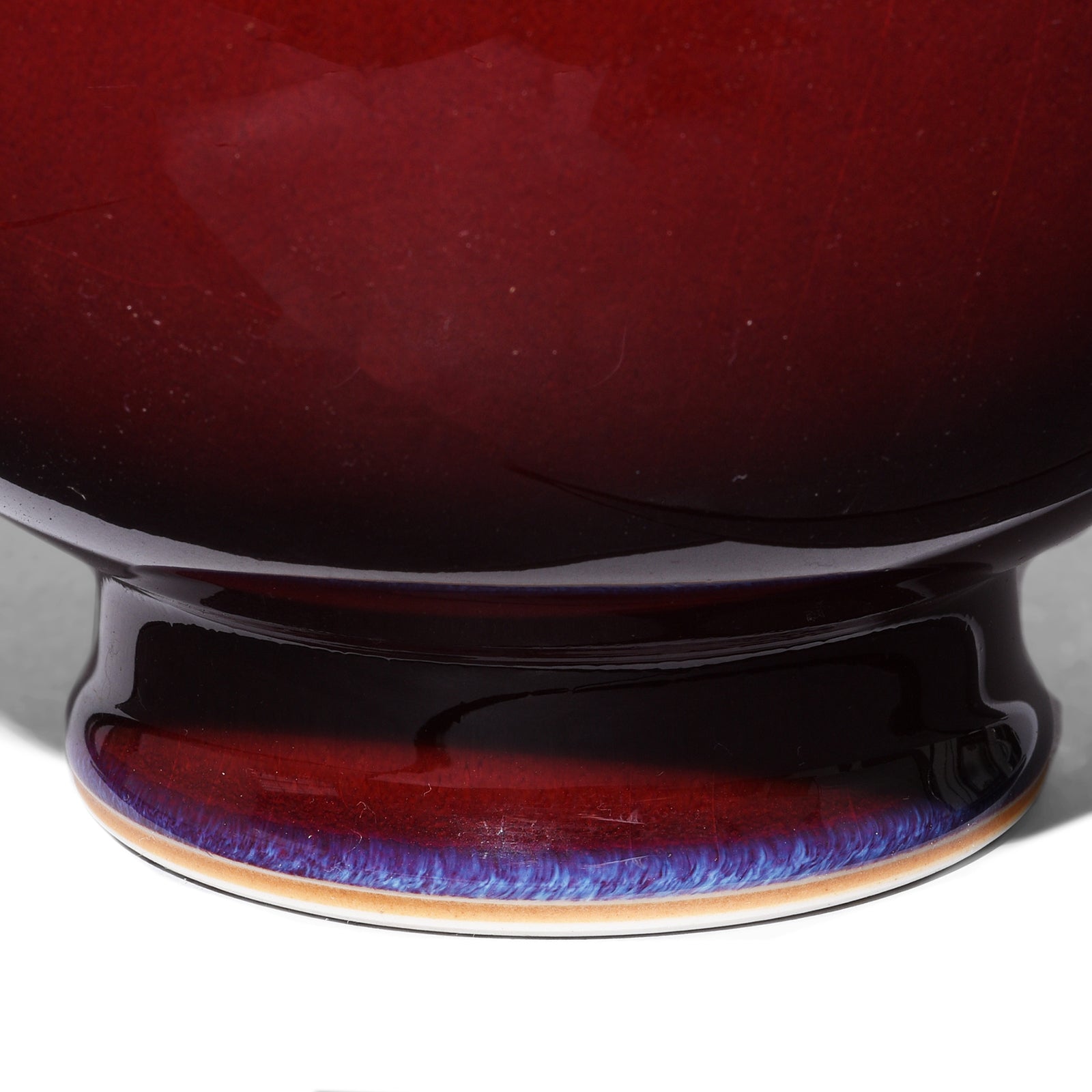Flambe Glaze Porcelain Garlic Mouth Vase