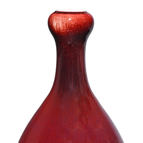 Flambe Glaze Porcelain Garlic Mouth Vase