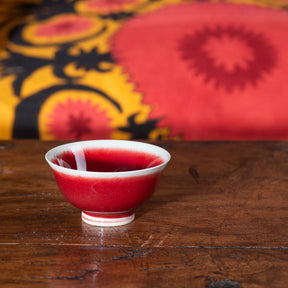 Flambe Glaze Porcelain Tea Bowl