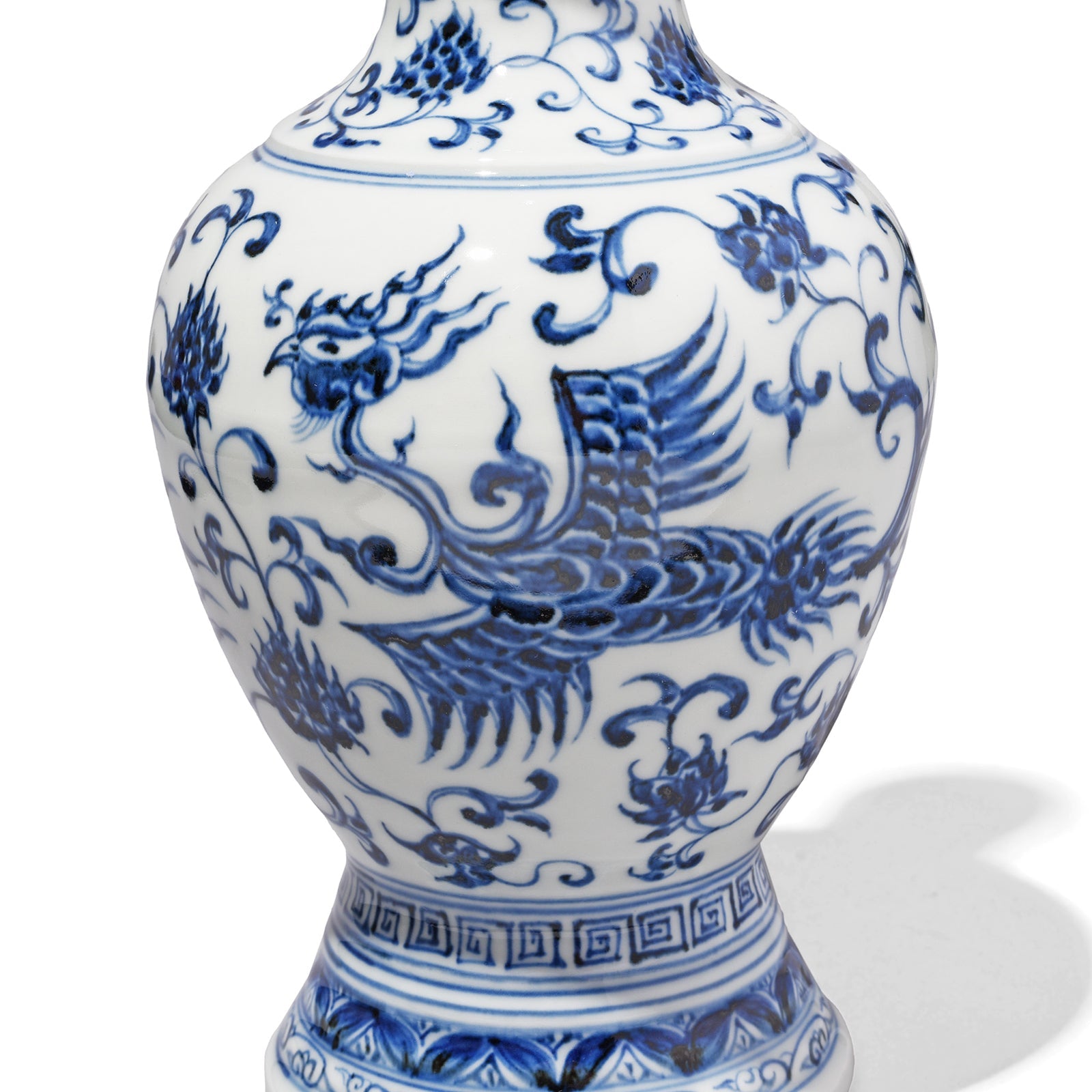 Blue & White Porcelain Holy Water Bottle Vase