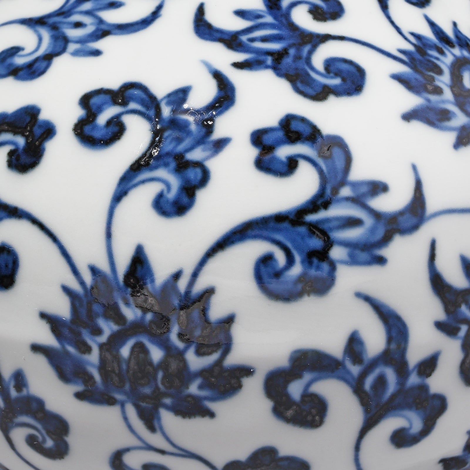 Small Blue & White Porcelain Bottle Vase