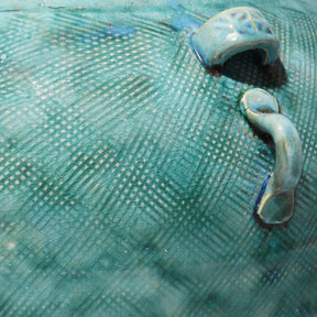 Green Copper Glazed Terracotta Jar