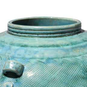 Green Copper Glazed Terracotta Jar