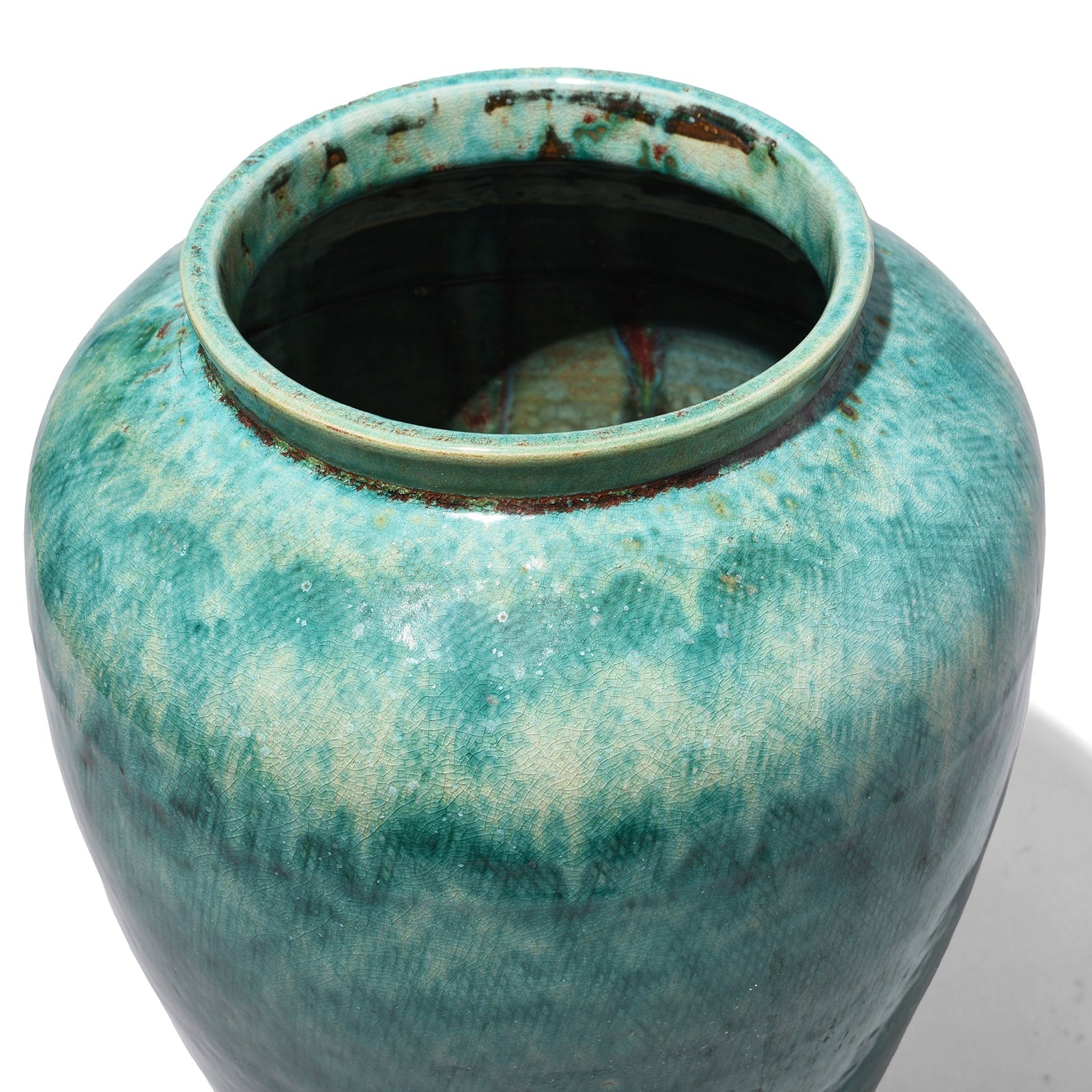 Green Copper Glazed Vase