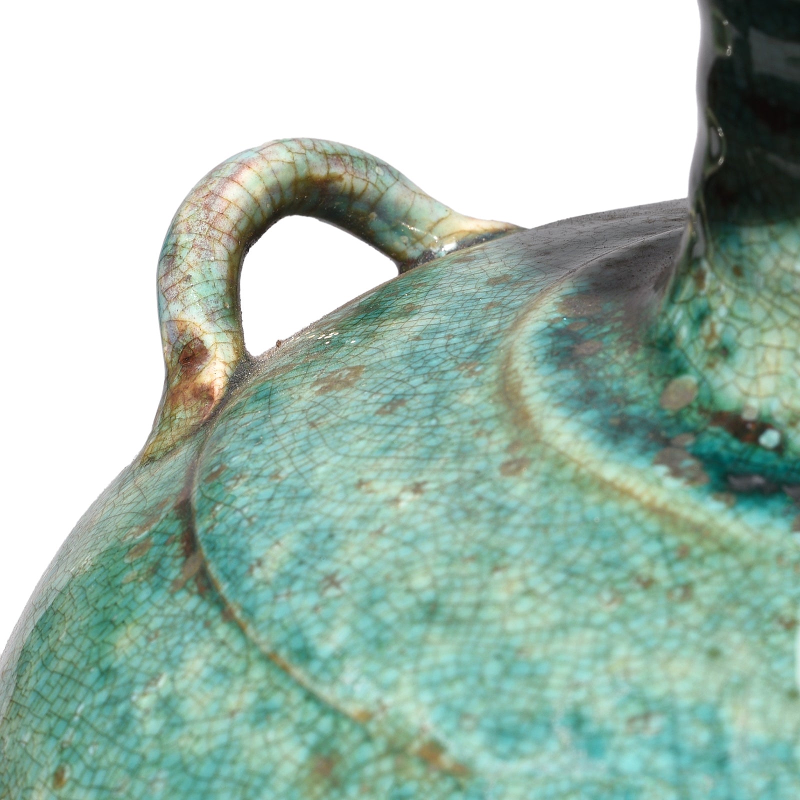 Green Copper Glazed Vase
