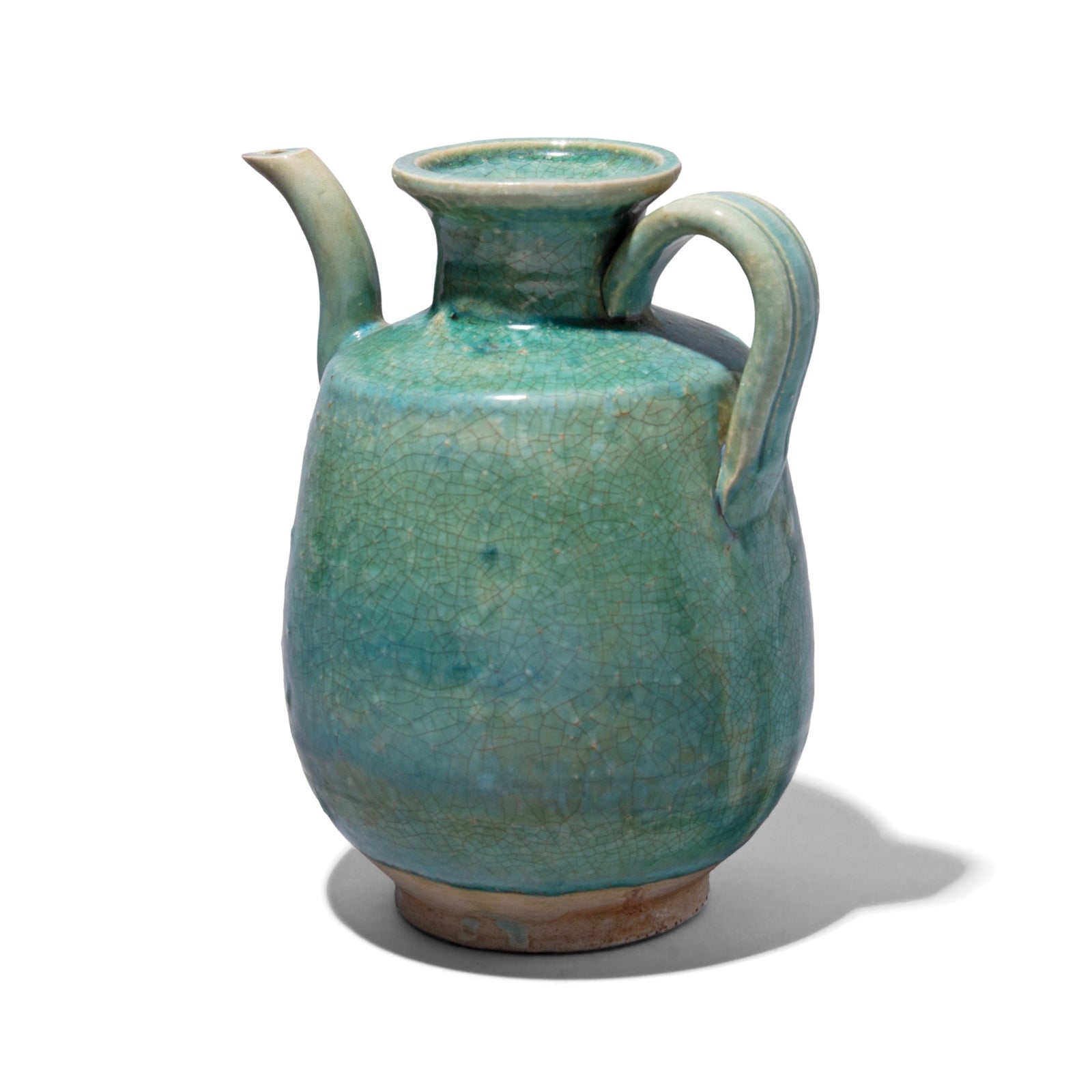 Green Copper Glazed Terracotta Ewer