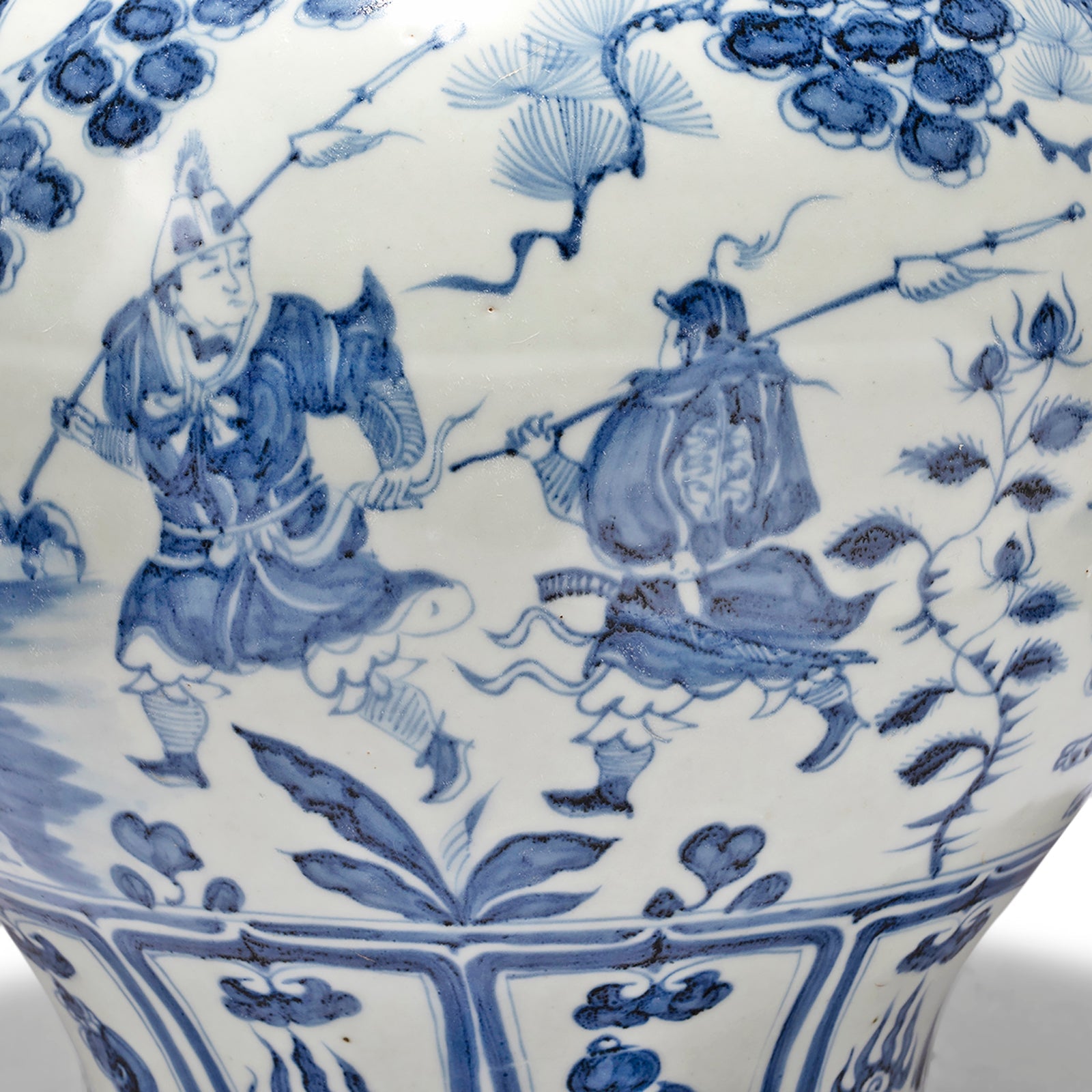 Blue & White Porcelain Baluster Jar - Story of Guiguzi