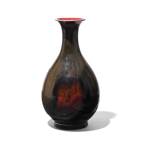Yaobian Dark Red Flambe Porcelain Yuhuchunping Vase