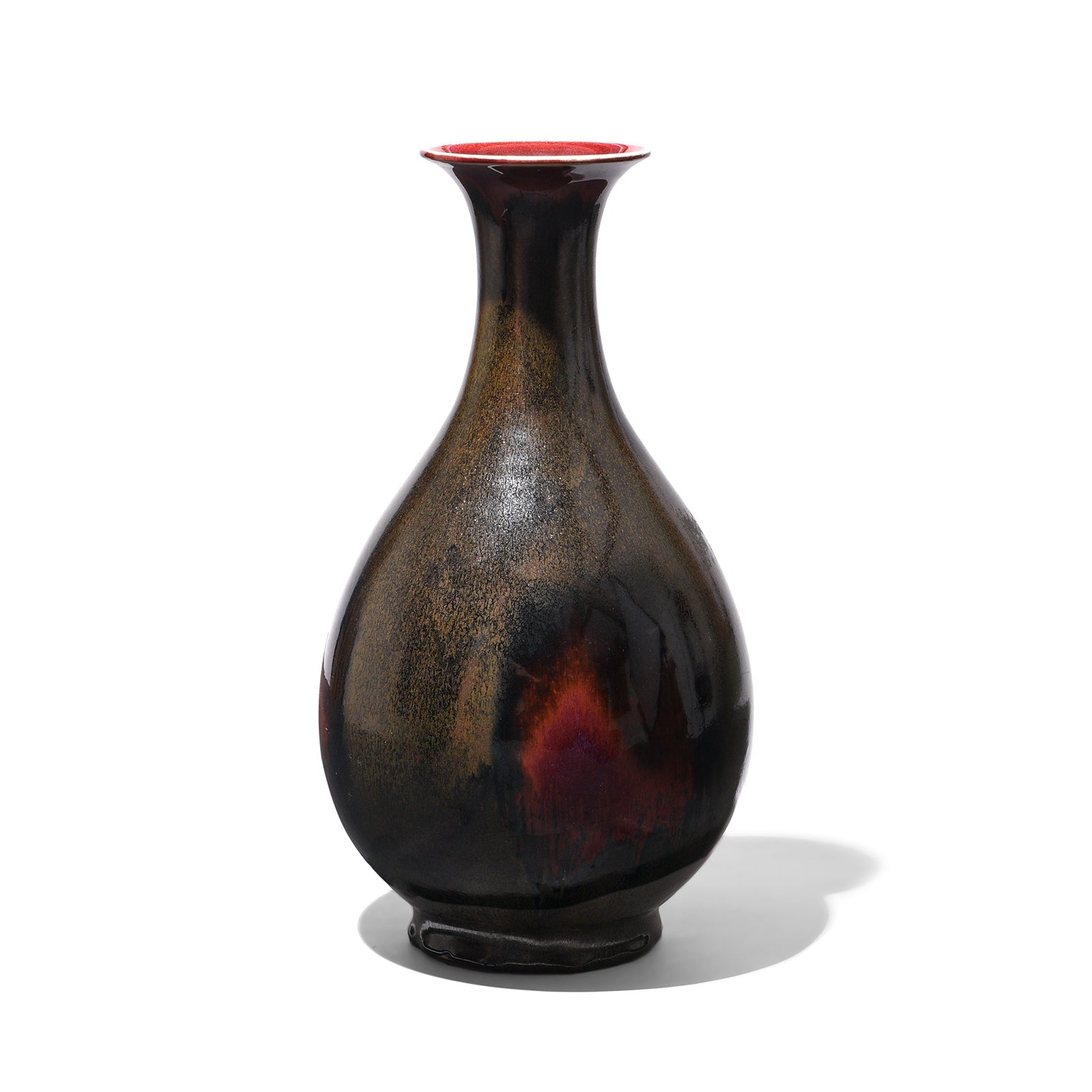 Yaobian Dark Red Flambe Porcelain Yuhuchunping Vase
