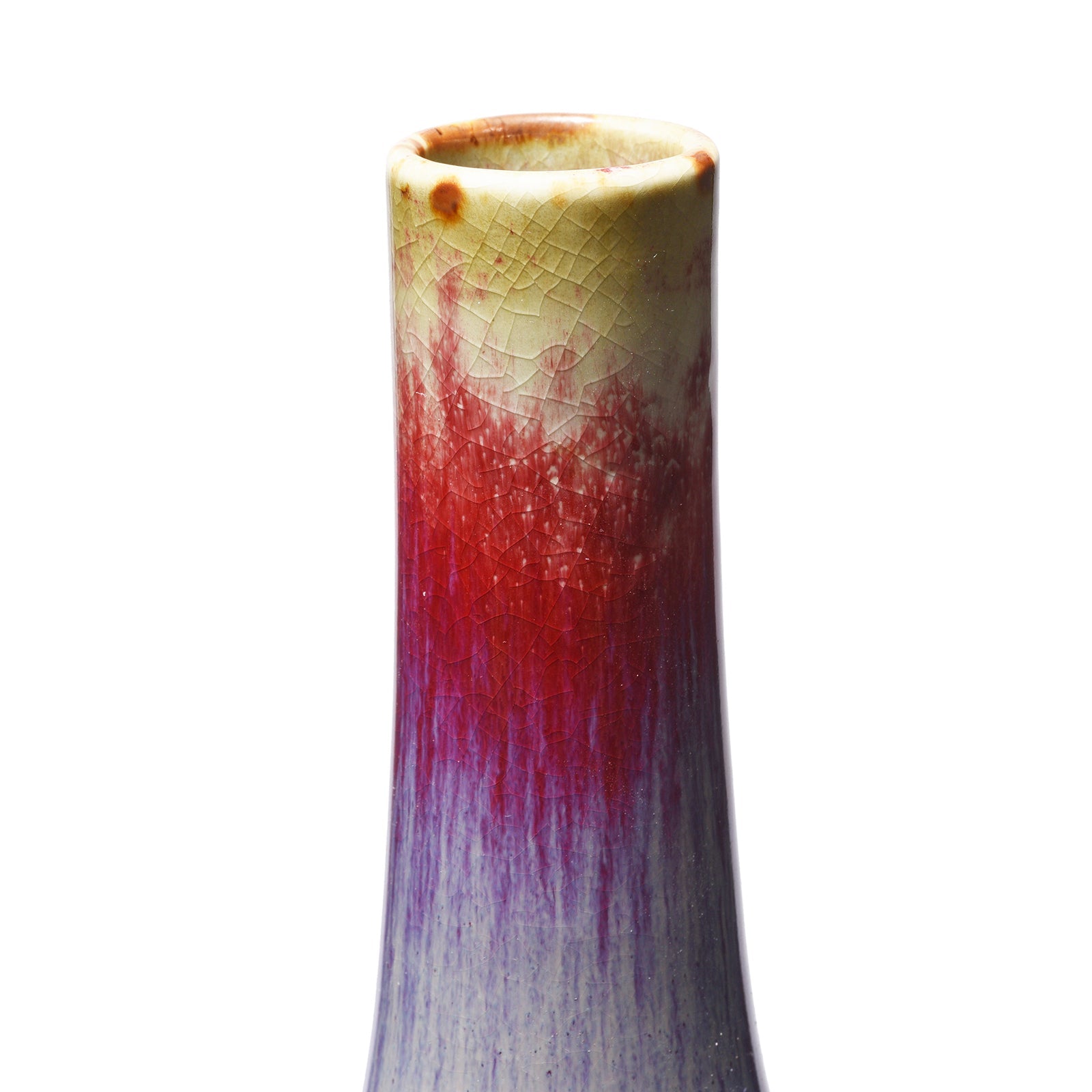 Yaobian Ice Red Flambe Porcelain Danping Vase