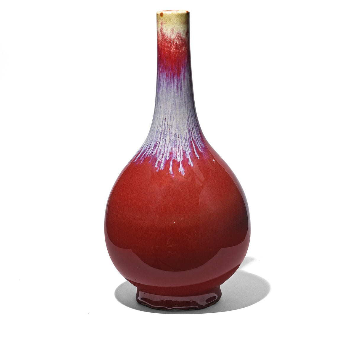 Yaobian Ice Red Flambe Porcelain Danping Vase