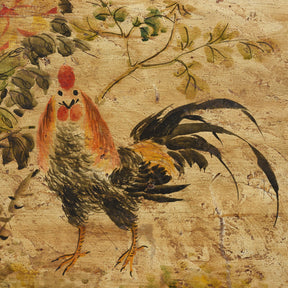 Red Painted Opera Chest From Shanxi - Ca 1900